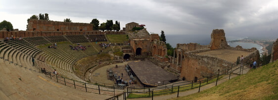 Das antike Theater von Taormina, Sizilien